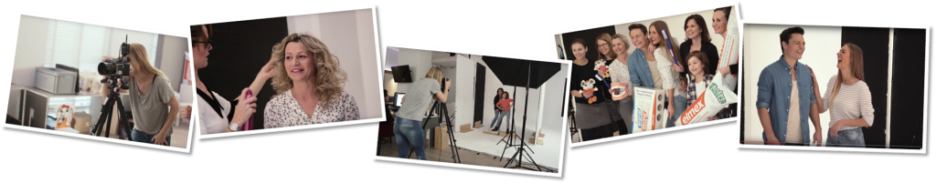 Bilder vom Shooting der Kampagne "Danke, elmex!"